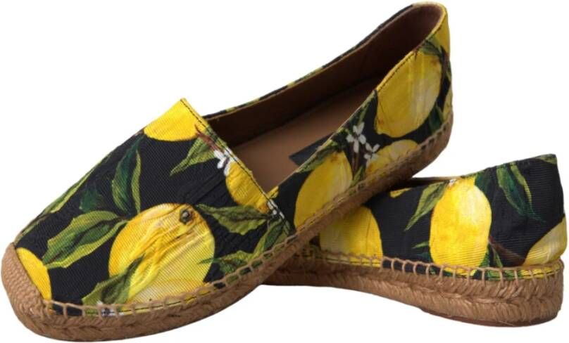 Dolce & Gabbana Multicolor Citroen Espadrilles Schoenen Multicolor Dames