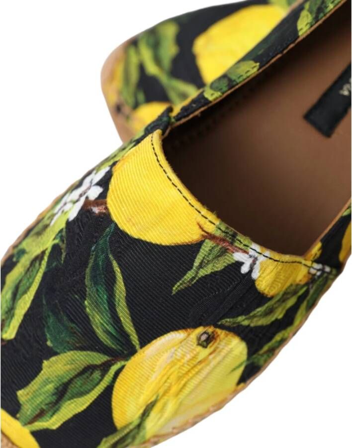 Dolce & Gabbana Multicolor Citroen Espadrilles Schoenen Multicolor Dames