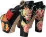 Dolce & Gabbana Multicolor Floral Crystal Platform Sandalen Multicolor Dames - Thumbnail 10