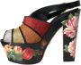 Dolce & Gabbana Multicolor Floral Crystal Platform Sandalen Multicolor Dames - Thumbnail 11