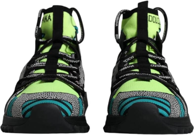 Dolce & Gabbana Multicolor Gebreide Sneakers met Logo Details Multicolor Heren