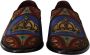 Dolce & Gabbana Multicolor Jacquard Crown Loafers Schoenen Multicolor Heren - Thumbnail 2