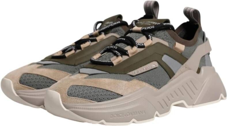 Dolce & Gabbana Multicolor lage top sneakers met rubberen zool Multicolor Heren