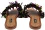 Dolce & Gabbana Multicolor Lamssandalen met Decoratieve Stenen Multicolor Dames - Thumbnail 3