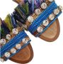 Dolce & Gabbana Multicolor Lamssandalen met Decoratieve Stenen Multicolor Dames - Thumbnail 4