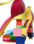 Dolce & Gabbana Logo Versierde Leren Hakken Sandalen Multicolor Dames - Thumbnail 13