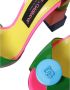 Dolce & Gabbana Logo Versierde Leren Hakken Sandalen Multicolor Dames - Thumbnail 14