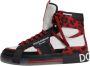 Dolce & Gabbana Multicolor leren hoge sneakers - Thumbnail 2