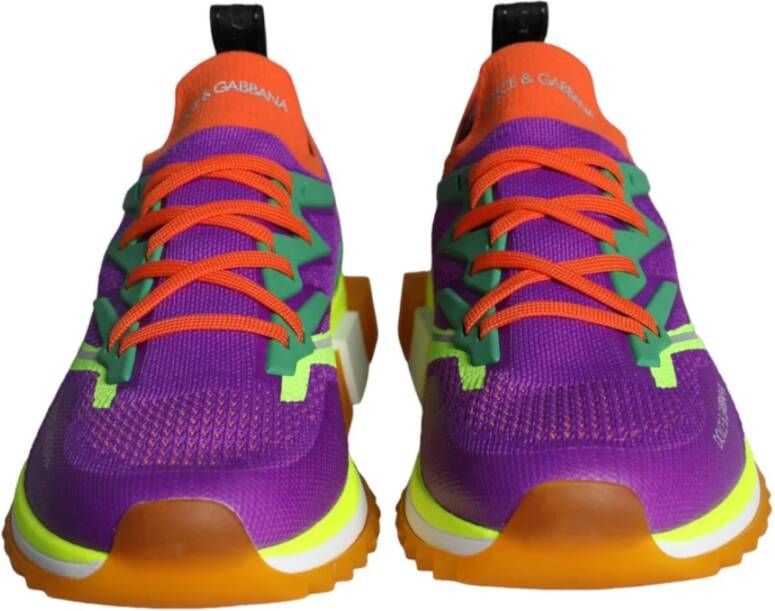 Dolce & Gabbana Multicolor Leren Lage Sneakers Multicolor Heren