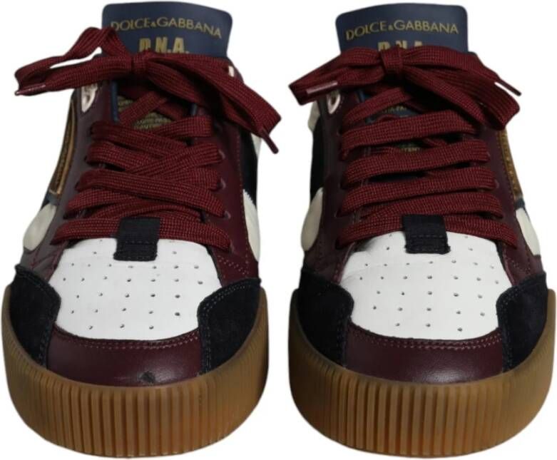 Dolce & Gabbana Multicolor leren lage sneakers Multicolor Heren