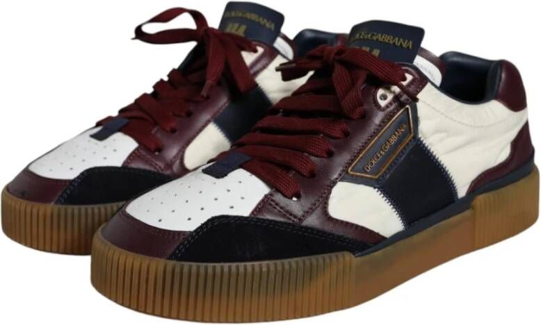 Dolce & Gabbana Multicolor leren lage sneakers Multicolor Heren