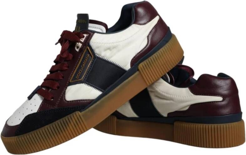 Dolce & Gabbana Multicolor leren lage sneakers Multicolor Heren