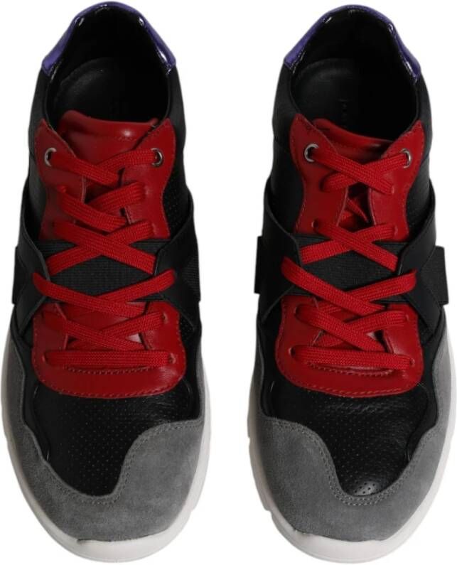 Dolce & Gabbana Multicolor Leren Lage Sneakers Multicolor Heren