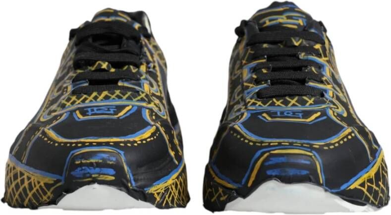 Dolce & Gabbana Multicolor Leren Sneakers met Rubberen Zool Multicolor Heren
