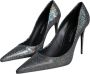 Dolce & Gabbana Multicolor Leren Stiletto Pumps met Logo Black Dames - Thumbnail 3