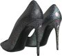 Dolce & Gabbana Multicolor Leren Stiletto Pumps met Logo Black Dames - Thumbnail 4