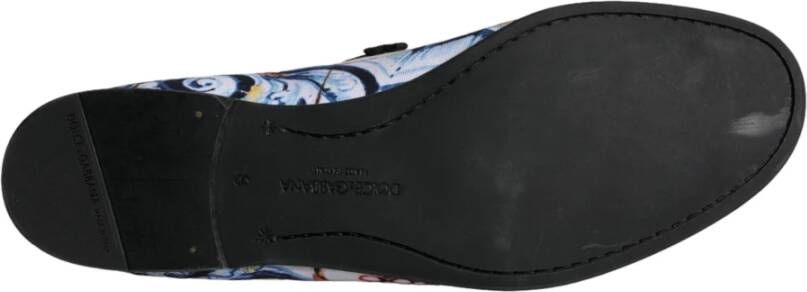 Dolce & Gabbana Multicolor Madonna Majolika Loafers Schoenen Multicolor Heren
