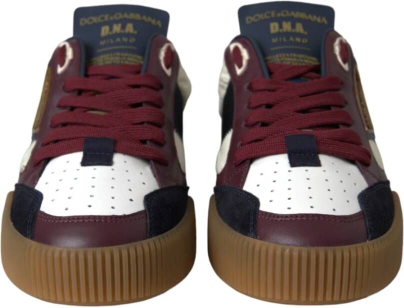 Dolce & Gabbana Multicolor Miami Lage Top Sneakers Multicolor Heren