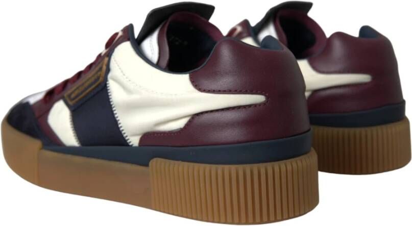Dolce & Gabbana Multicolor Miami Lage Top Sneakers Multicolor Heren