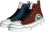 Dolce & Gabbana Multicolor Patchwork High Top Sneakers Multicolor Heren - Thumbnail 3