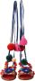 Dolce & Gabbana Multicolor Pom Bont Wrap Sandalen Multicolor Dames - Thumbnail 2