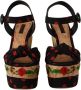 Dolce & Gabbana Multicolor Charmeuse Plateau Sleehak Sandalen Multicolor Dames - Thumbnail 2