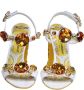 Dolce & Gabbana Multicolor Steen Sandaal met Juweelband White Dames - Thumbnail 2