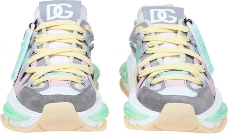Dolce & Gabbana Multicolor Stof Suede Sneakers Multicolor Dames