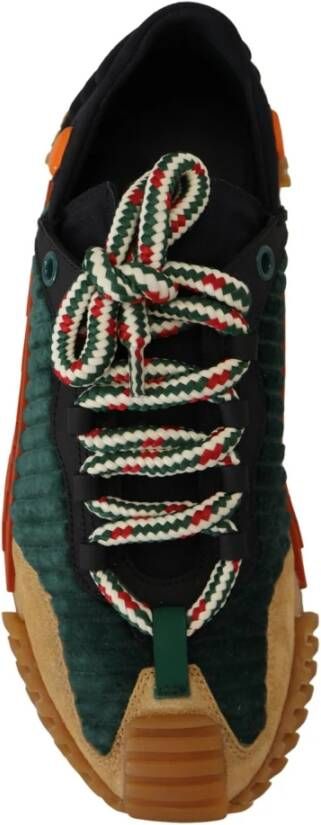Dolce & Gabbana Multicolor Stoffen Veterschoenen NS1 Multicolor Heren
