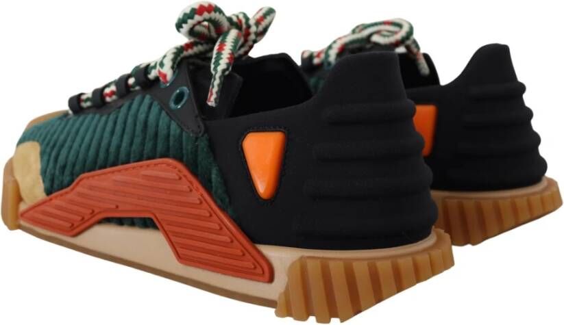 Dolce & Gabbana Multicolor Stoffen Veterschoenen NS1 Multicolor Heren