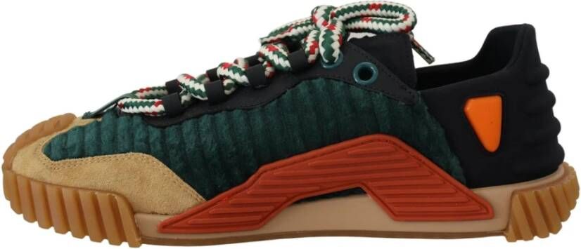 Dolce & Gabbana Multicolor Stoffen Veterschoenen NS1 Multicolor Heren