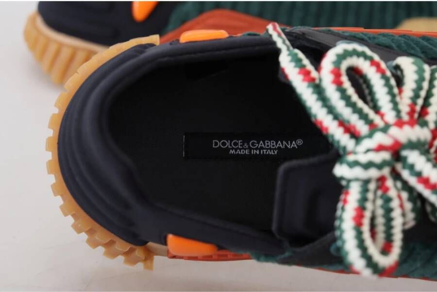 Dolce & Gabbana Multicolor Stoffen Veterschoenen NS1 Multicolor Heren