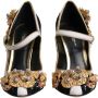 Dolce & Gabbana Multicolor Wol Leren Hoge Hakken Pumps Multicolor Dames - Thumbnail 2