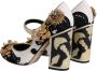 Dolce & Gabbana Multicolor Wol Leren Hoge Hakken Pumps Multicolor Dames - Thumbnail 4