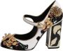 Dolce & Gabbana Multicolor Wol Leren Hoge Hakken Pumps Multicolor Dames - Thumbnail 5
