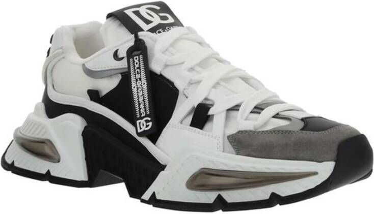 Dolce & Gabbana Multigekleurde sneakers met reliëf en monogramdetails Black Heren