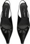 Dolce & Gabbana Zwarte Leren Slingbacks Puntige Neus Black Dames - Thumbnail 8