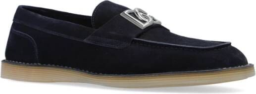 Dolce & Gabbana New Florio suède loafers Blue Heren