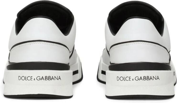 Dolce & Gabbana Nieuwe Roma Sneakers met Contrasterende Details White Heren