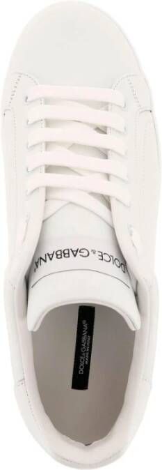 Dolce & Gabbana Nieuwe Roma Sneakers met Geperforeerde Details White Heren