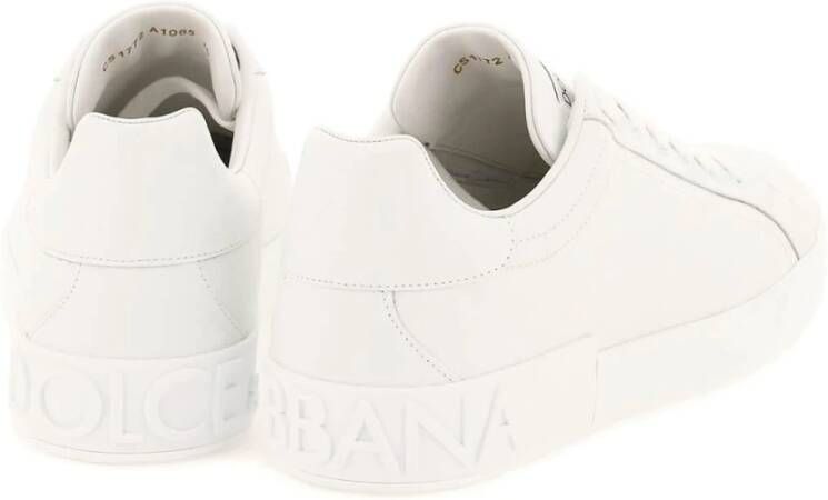 Dolce & Gabbana Nieuwe Roma Sneakers met Geperforeerde Details White Heren