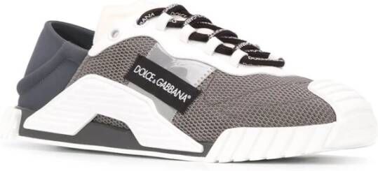 Dolce & Gabbana NS1 Grijze en Off White Sneakers Gray Heren