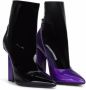 Dolce & Gabbana Open Patent Leren Booties 11cm Hak Black Dames - Thumbnail 4