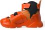 Dolce & Gabbana Oranje Multi Panel High Top Sneakers Orange Heren - Thumbnail 11