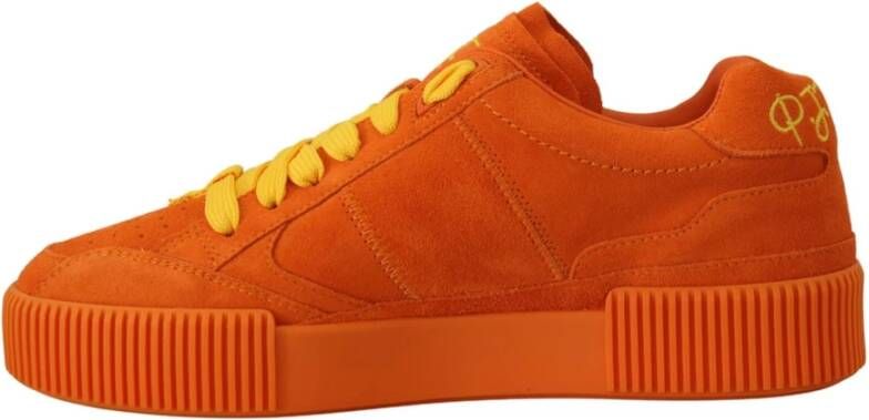 Dolce & Gabbana Oranje Suède Veterschoenen Orange Dames