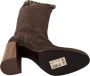 Dolce & Gabbana Bruin suède bezaaid knie hoge schoenen laarzen - Thumbnail 3
