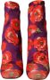 Dolce & Gabbana Paarse Bloemen Jersey Enkellaars Schoenen Multicolor Dames - Thumbnail 2