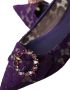 Dolce & Gabbana Lila Taormina Kant Kristal Loafers Schoenen Purple Dames - Thumbnail 14