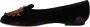 Dolce & Gabbana Paarse Velvet DG Heart Loafers Flats Purple Dames - Thumbnail 5