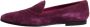 Dolce & Gabbana Paarse Velvet Slip-On Loafers Leren Zool - Thumbnail 2